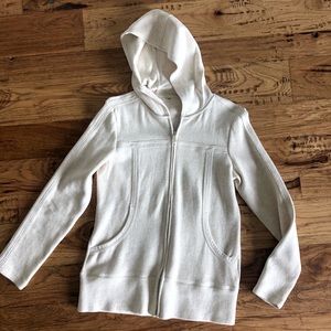 Hooded Athletic Jacket S Cream